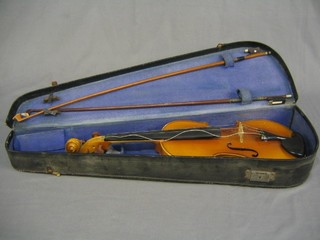 A Chinese violin complete with carrying case