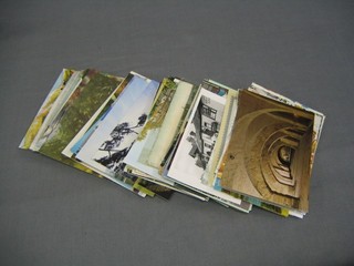 A collection of coloured postcards