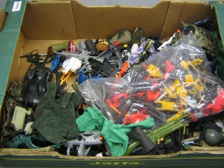 A collection of Action Man boots and equipment