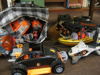 A quantity of Action Man equipment, cars, vehicles etc