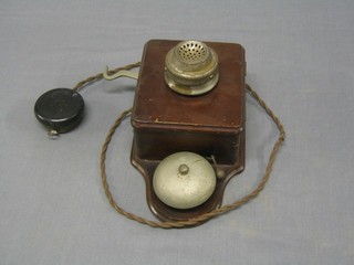 A 19th/20th Century wall mounting internal telephone