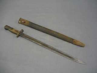 A 1907 Wilkinson Patent bayonet complete with scabbard