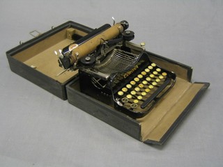 A Corona portable manual typewriter, cased (roller f)