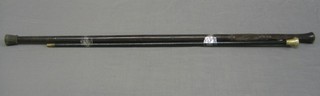 An Eastern hardwood cane and swagger stick