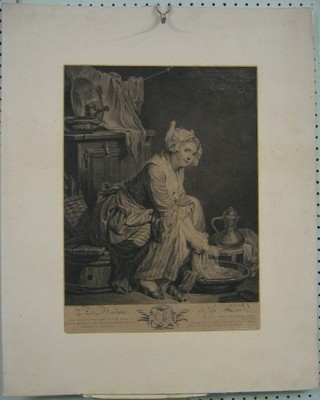 An 18th Century French engraving  "A Madame" 17" x 12" (unframed)