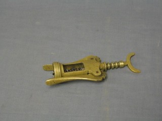 A 19th/20th Century brass corkscrew