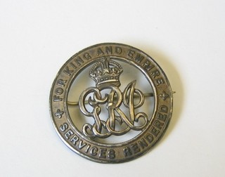 A WWI discharge badge