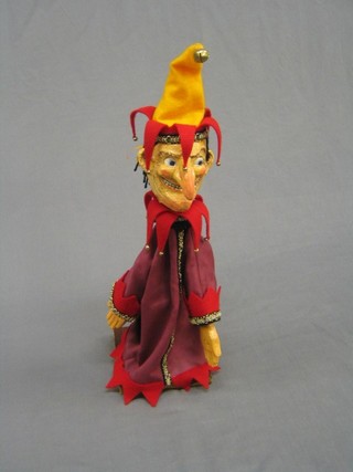 A 20th Century wooden puppet of Mr Punch