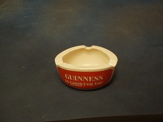 A Wade pink glazed Guinness advertising ashtray