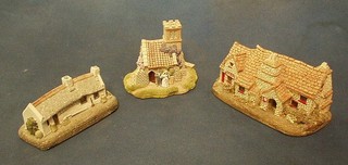 3 Lilliput Lane Cottages "Wedding Bells, Clare Cottage and The Old Post Office" (all chipped)