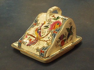 A Booths rectangular cheese dish and cover 9"
