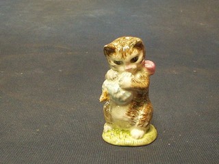 A Beatrix Potter Beswick figure Miss Moppet, brown mark to base dated 1954