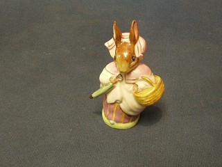 A Beswick Beatrix Potter figure Mrs Rabbit, brown mark to base