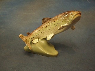 A Beswick figure of a trout, base marked 2087 (fin F and R)