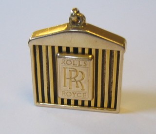 A 9ct gold Rolls Royce key ring
