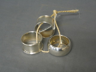 3 silver napkin rings