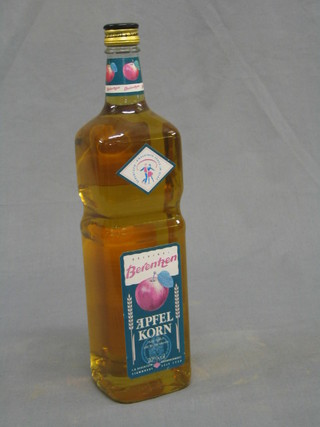 A bottle of Berentzen Apfel Korn