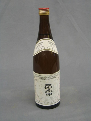 A bottle of Sakura Nasamune