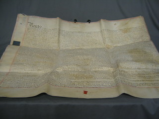 A large parchment document dated 1779