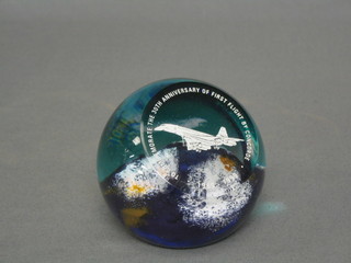 A Caithness paperweight to commemorate 30th Anniversary of the First Flight of Concorde
