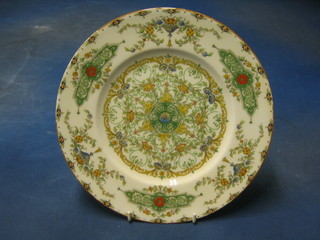 A Worcester second plate with floral decoration 11"