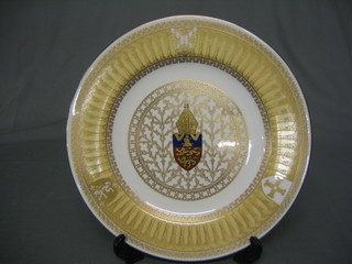 A Spode plate to commemorate the 900th Anniversary of Lincoln Cathedral, cased