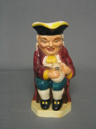 A Burlington pottery Toby jug in the form of Toby Philpots 9"