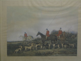 After John Goode, a coloured print "The Old Berkshire Hunt" 24" x 29" contained in a Hogarth frame