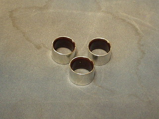 3 silver napkin rings