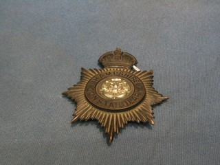A George VI Hampshire Constabulary Knight helmet plate