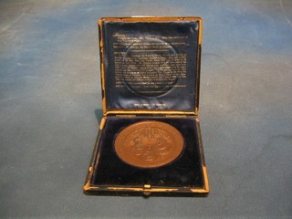 A Victorian bronze medallion to commemorate the 700th Anniversary of the Mayoralty of the City of London 1899