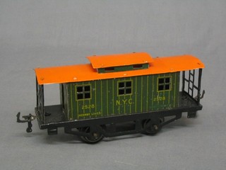 A Hornby American break/guards wagon marked NYC