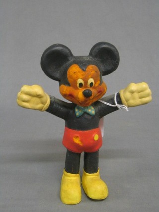 A 1960's Dendy rubber figure of Mickey Mouse  8"
