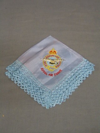 A WWII silk handkerchief decorated the crest of the Royal Air Force