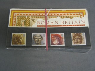 4 Roman Britain presentation stamps and 10 50th Anniversary of D Day stamps