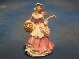 A Wedgwood biscuit porcelain figure "Rose" (finger f)