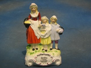 A pottery figure advertising  Yardley's soap