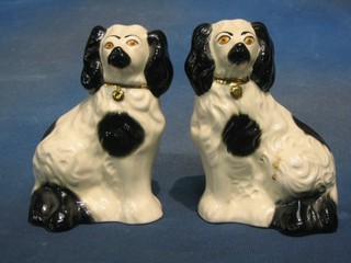 A pair of Beswick figures of seated Spaniels 6"