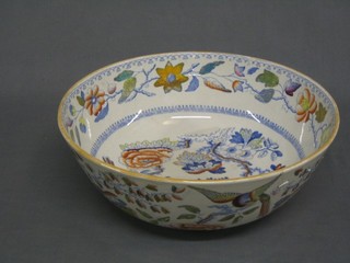 A Masons Imari style pottery bowl, the base with blue Masons mark 12" (f and r)