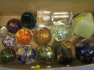 13 various paperweights