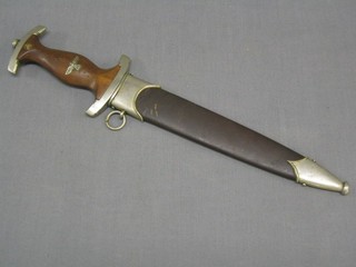 A Hitler Youth dagger complete with scabbard (some damage to side of dagger and slight dent to scabbard) - captured by the vendor's late husband Sixth Airborne