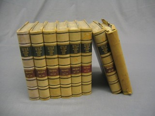 8 volumes of "The Justice of the Peace and Local Government Review 1959 - 1966", leather bound