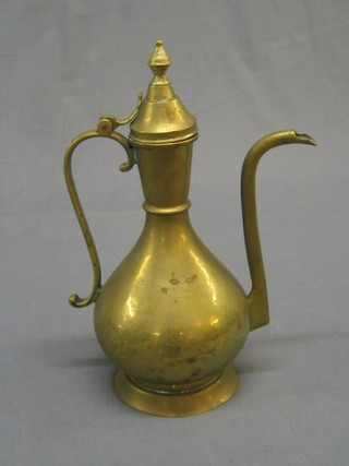 A brass Turkish kettle 13"