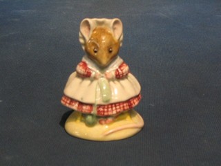 A Beswick Beatrix Potter figure (brown mark to base) The Old Woman Who Lived in a Shoe, knitting 1983