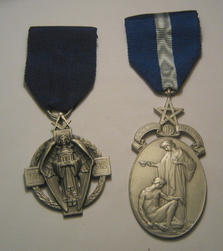 A silver Royal Masonic Hospital Life Governor's jewel and a silver Hawstone jewel