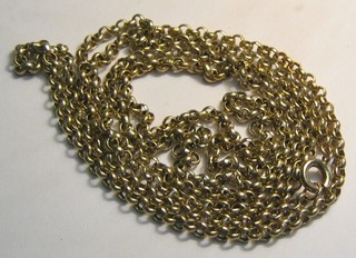 A gold belcher link chain