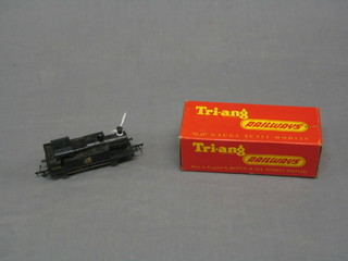 A Triang O gauge tank engine in BR black livery, boxed