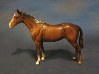 A Beswick figure of a Bay horse, (back 2 legs f and r) 8"