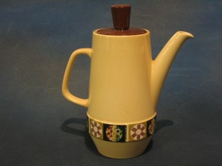 A Carltonware cream glazed coffee pot