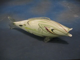 A Murano glass model of a fish 22"